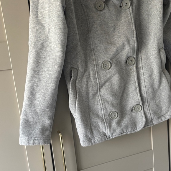 The North Face Light Gray Pea Coat - Picture 5 of 10